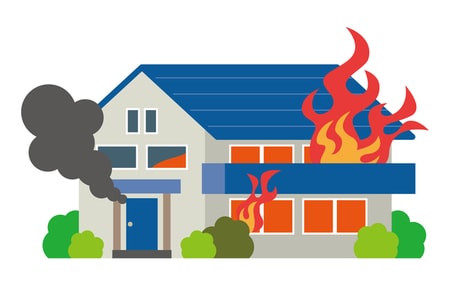 住宅の火事
