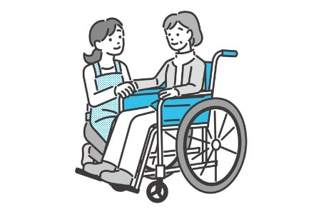 車椅子の女性